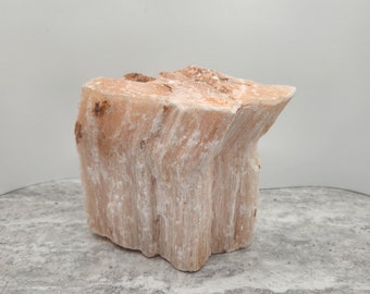 2.10LB (1217g) Large Chunk Rough Peach Selenite (Satin Spar) Natural Peach color from Morocco