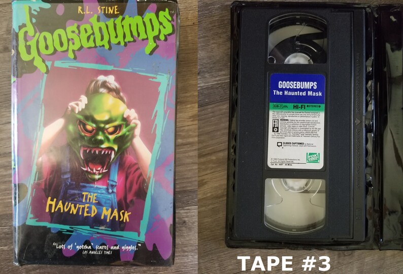 Goosebumps R.L. Stine VHS Tapes Book Movies Night in Etsy