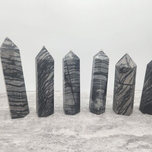 Spiderweb Network Jasper Natural Crystal Tower Point - Root Chakra - You Pick - Natural Gemstone