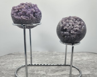 Grape Agate (botryoidal purple chalcedony) Natural Crystal Sphere - Crown and Third Eye Chakra - U PICK #997
