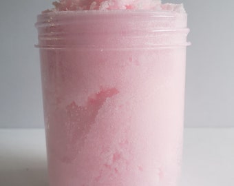 Victoria Secret Bombshell Replica Inspired Pink Scrubbing Sugar / Salt Scrub, 4 ounce Jar