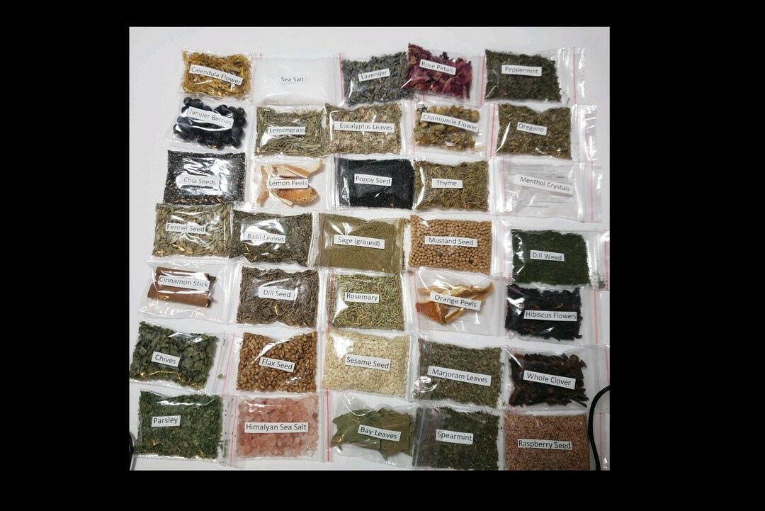40 Piece Sample Size, Herb and Botanical Flower Wiccan Spell Magic