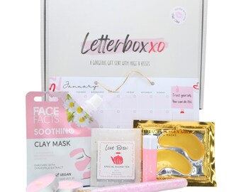 Home Spa Birthday Hamper For Her, Self Care Package, Gift for a Mum, Sister, Friend, Christmas Gift, Personalised Letterbox Gift