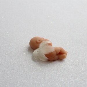 Baby Loss Gift Baby with Angel Wings Little Angel Baby Miscarriage Keepsake Memorial Polymer Clay Mini Baby Angel Wings image 9