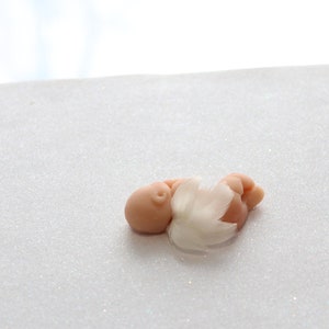 Baby Loss Gift Baby with Angel Wings Little Angel Baby Miscarriage Keepsake Memorial Polymer Clay Mini Baby Angel Wings image 4