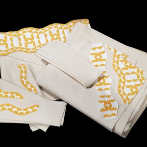 Burial and Cremation Shrouds with Designs All Natural Funeral Made in the USA Yellow