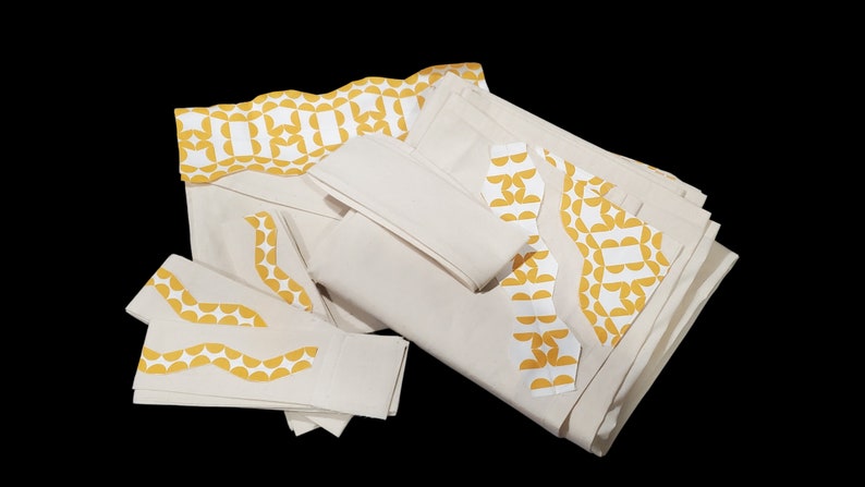 Burial and Cremation Shrouds with Designs All Natural Funeral Made in the USA Yellow