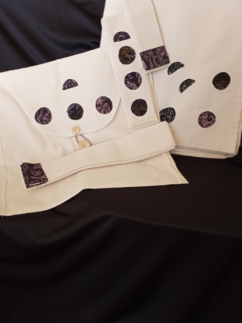 Burial and Cremation Shrouds with Designs All Natural Funeral Made in the USA Black