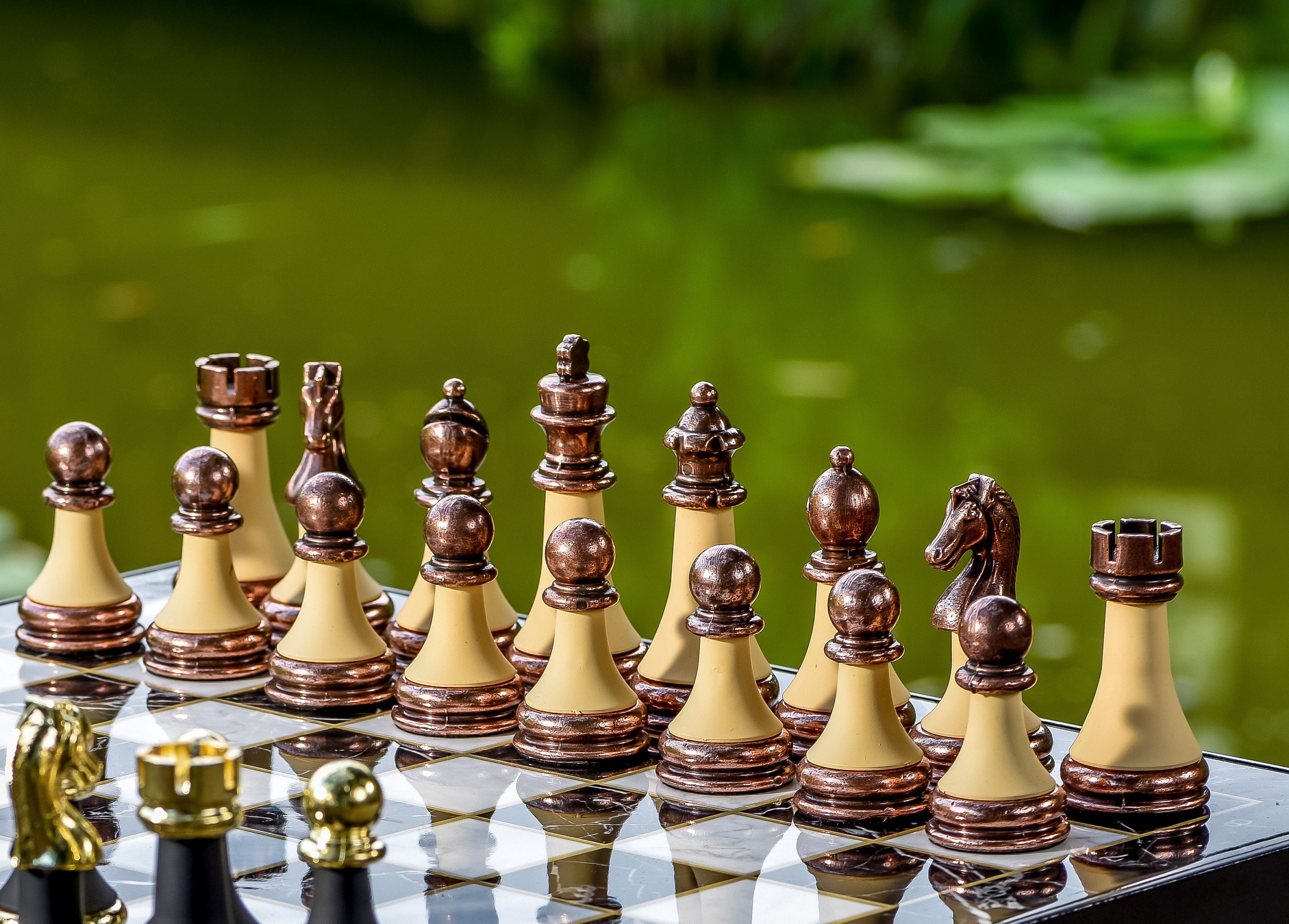 Large Chess Set Engraved Chess Set Chess Set With Box Chess - Etsy
