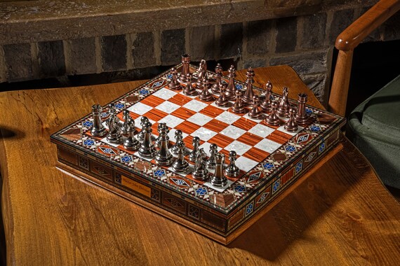 16.5 Luxury Chess Set Personalized Wooden Chess Board With -  Canada