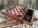 16.5” Luxury Chess Set, Personalized Wooden Chess Board with Storage Metal Theme Chess Pieces, Decorative Chess Set, Chess Set Handmade 
