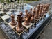 Vip Personalized Marble Patterned Chess Set, Metal Chess Set For Adults, Chess Board, Metal Chess Pieces, Chess Set Handmade 
