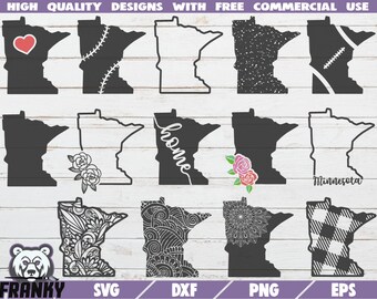 Minnesota State Svg Etsy