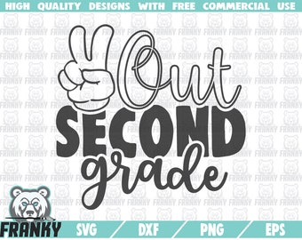 Download Art Collectibles Clip Art Summer Svg End Of School Svg Vacation Svg Dxf File 4th Grade Svg Digital Peace Out Fourth Grade Svg Cut File Teacher Svg