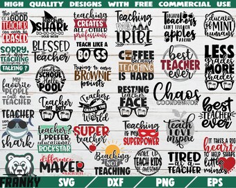 Teacher Shark Svg Etsy