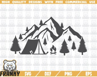 Download Camping Scene Svg Etsy