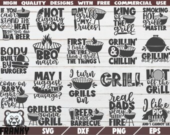 Grilling Svg Etsy