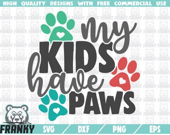 Download Art Collectibles Clip Art Pet Mom Svg My Kids Have Paws Svg Dxf Rescue Mom Svg Svgs For Animal Lovers Cat Mom Svg Eps Jpg Valentines Day Svg Dog Mom Svg