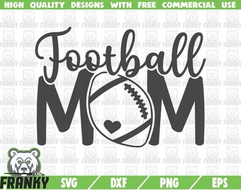 Football Mama Svg Etsy