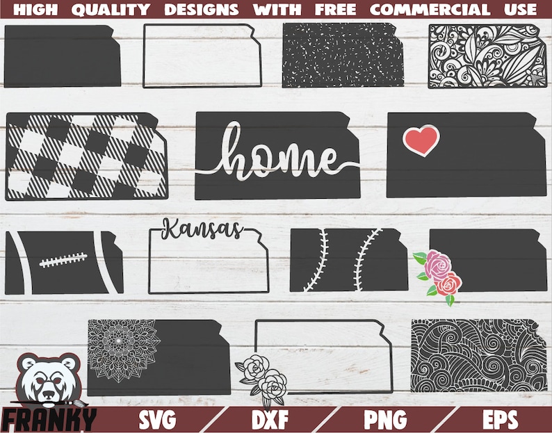 Download Love Kansas Svg Cut Files Digital Kansas Svg Kansas Home Svg Dxf Files Kansas State Outline Svg Floral Kansas Svg 14 Designs Clip Art Art Collectibles Tomtherapy Co Il
