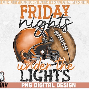Freitagabend unter den Lichtern Png | Fußball Sublimation | Orange Fußball Design Png | Orange Fußball Helm Png | Fußball Shirt Design
