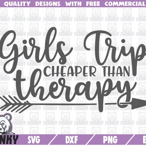 Girls trip SVG - Cut file - DXF file - Vacation svg - Girls trip shirt - Summer svg - Beach svg - Cruise shirt - Arrow svg  Digital download
