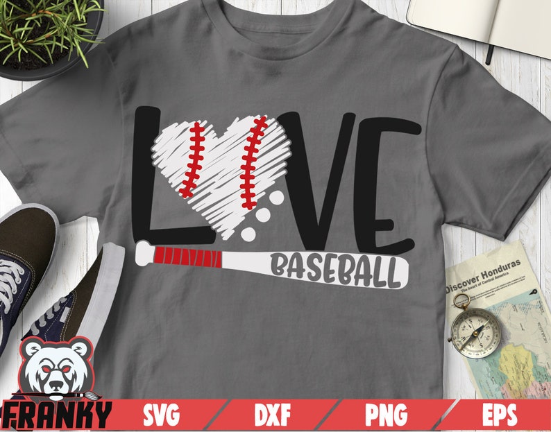 Love Baseball Svg Dxf File Cut File Baseball Svg Etsy