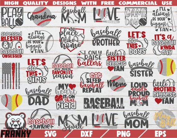 Download Baseball Bundle Svg 32 Designs Love Baseball Svg Etsy