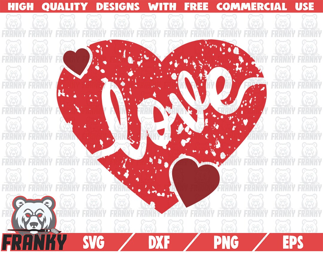 Love SVG - Love Cut File - Heart Svg - Heart Cut File - Heart Shape Svg ...