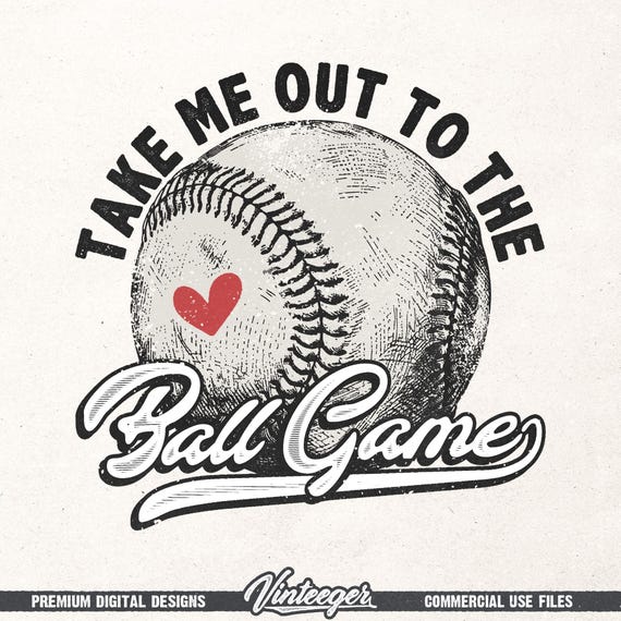 Take me out to the ball game Png | Retro baseball graphic | Baseball girl shirt print | Vintage baseball design | Baseball game shirt design