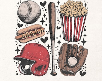 Retro Baseball design Png | Baseball shirt print Png | Baseball sublimation design | Vintage baseball graphic | Game day shirt Png