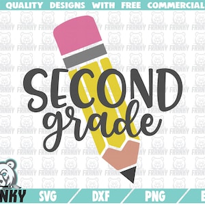 SVG da segunda série - Arquivo de corte - Arquivo DXF - SVG da 2ª série - Camisa da primeira série - SVG de volta às aulas - SVG do professor - Arquivo de corte da escola - SVG de lápis