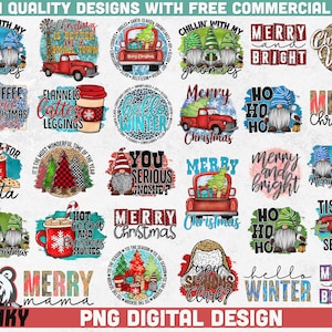 Christmas Sublimation Bundle VOL.2 | 28 PNG Designs | Christmas shirt designs | Christmas decoration | Winter sublimation bundle | Holiday