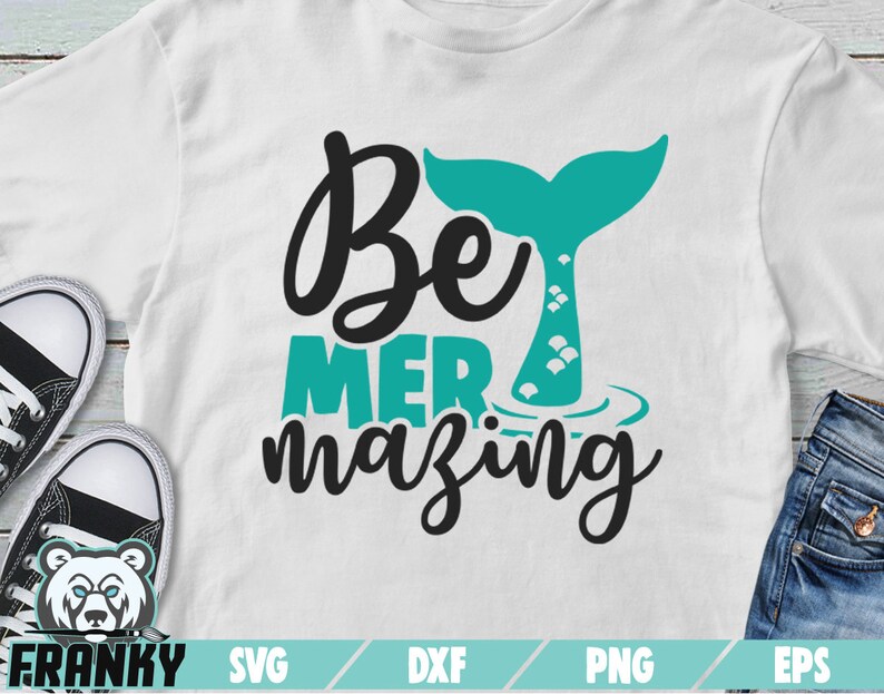 Be Mermazing SVG Cut File DXF File Mermaid SVG Mermaid | Etsy