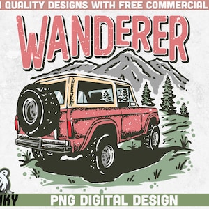 Sublimazione dell'avventura PNG / Wanderer png / Download istantaneo / Design della camicia retrò / Sublimazione della natura / Design del campeggio VIntage / PNG all'aperto