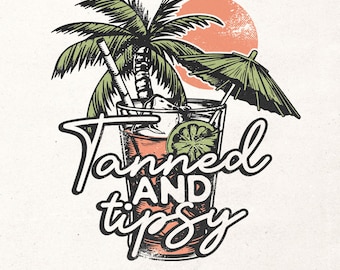 Gebruinde en aangeschoten png | Zomers sublimatieontwerp | Retro strandshirt png | Print vakantieshirt | Sublimatie strandmeisje | Zomermeisje png