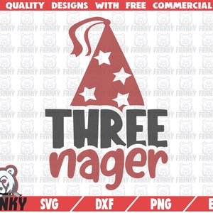 3 歳の誕生日 SVG - カット ファイル - DXF ファイル - 3 歳の誕生日シャツ SVG - 3 歳の誕生日 SVG - 誕生日パーティー SVG - 誕生日デカール SVG - デジタル
