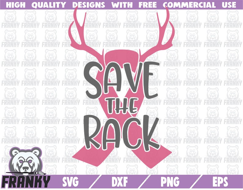 Save the Rack SVG Cut File DXF File Breast Cancer Svg | Etsy