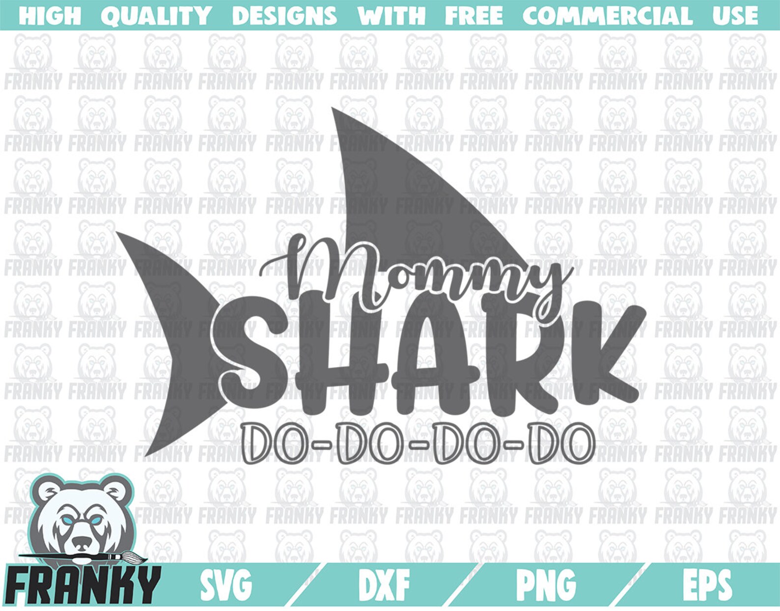 Mommy Shark SVG DXF File Cut File Mother Shark Svg - Etsy