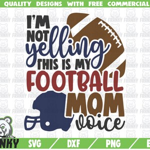 Football Mom SVG - Arquivo cortado - Arquivo DXF - Bola de futebol SVG - Capacete de futebol svg - Citação engraçada de futebol - Camisa de futebol - Temporada de futebol