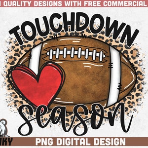 Touchdown season PNG | Sublimation Design | Instant download | Commercial use | Love football PNG | Football Mom png | Football season shirt