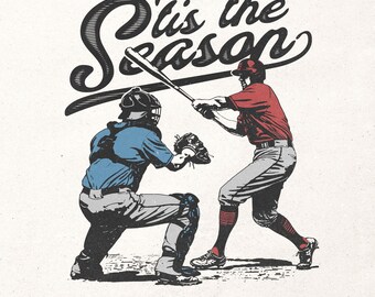 Dit is het seizoen png | Retro baseballshirt met afbeelding | Honkbalsublimatie png | Vintage honkbalshirtontwerp | Honkbalseizoen png | Digitaal