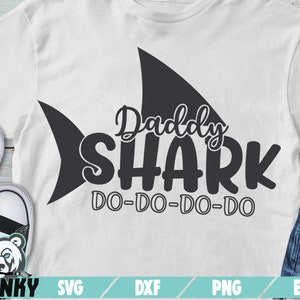Daddy Shark SVG Cut File DXF File Daddy Shark SVG Father Shark Svg ...