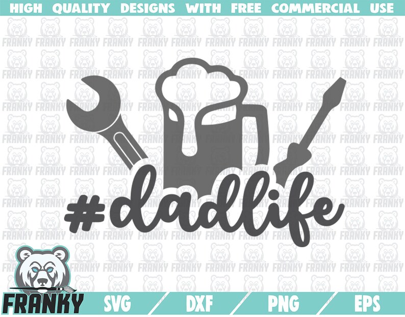 Download Dadlife SVG Cut file DXF file Dad life SVG Father | Etsy