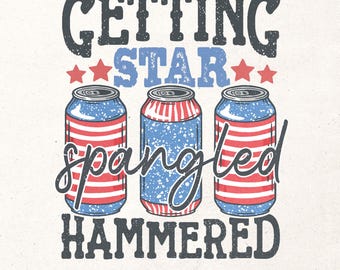 Martellare le stelle PNG / Download istantaneo / Design a sublimazione / Divertente 4 luglio PNG / Design del 4 luglio / Divertente USA PNG