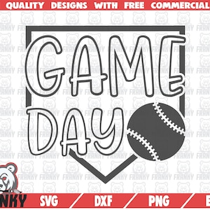 Game day SVG - Cut file - DXF file - Game day shirt svg - Baseball ball svg - Baseball game svg - Baseball shirt svg - Love baseball svg