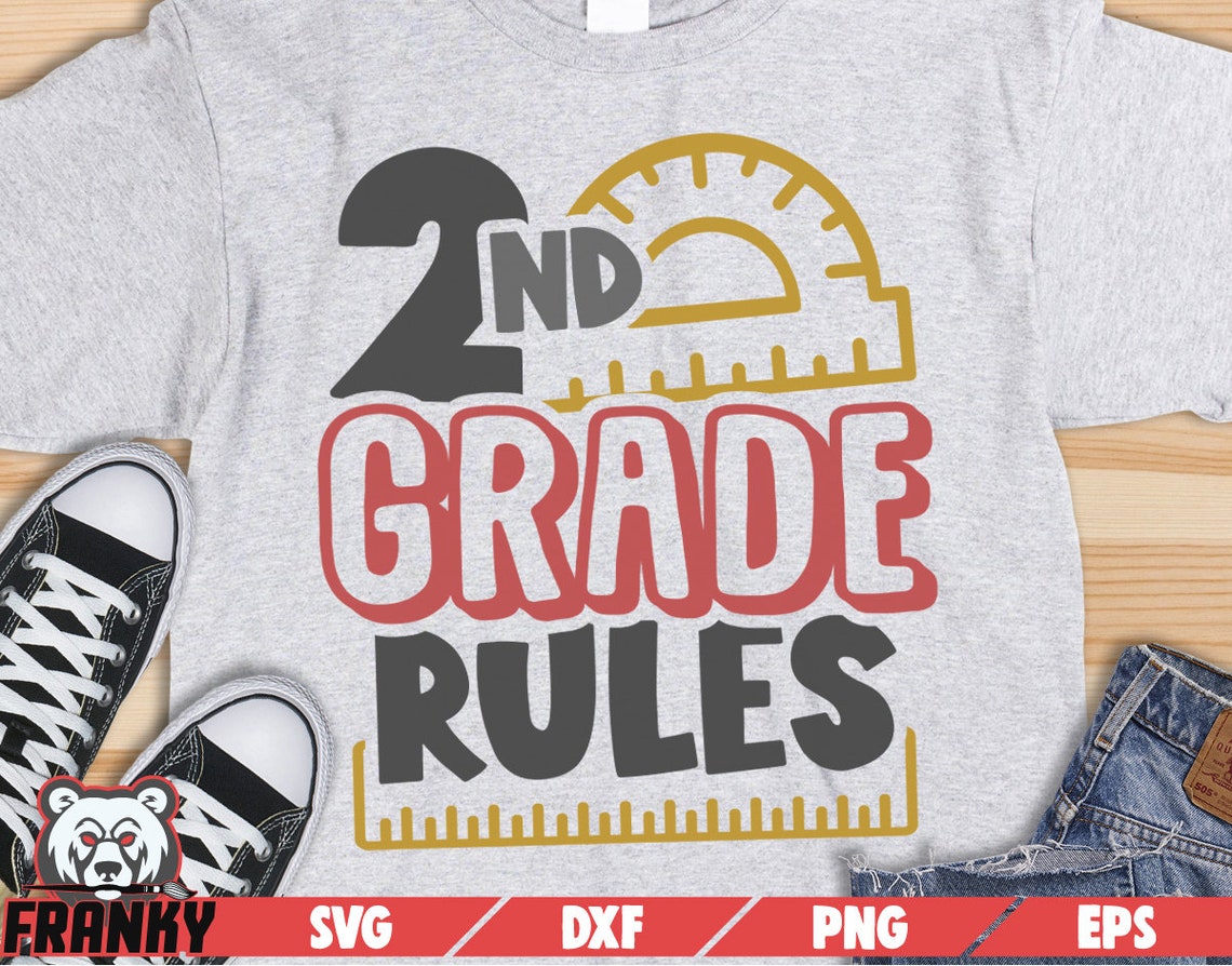 2nd Grade Rules SVG Cut File DXF File Second Grade Rules - Etsy