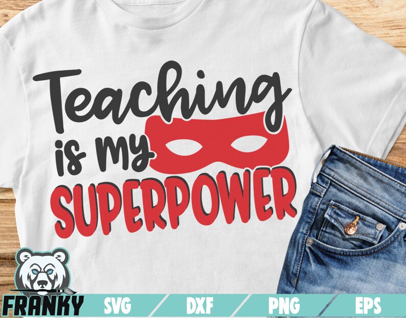 Download Teaching is my superpower SVG Cut file DXF file | Etsy