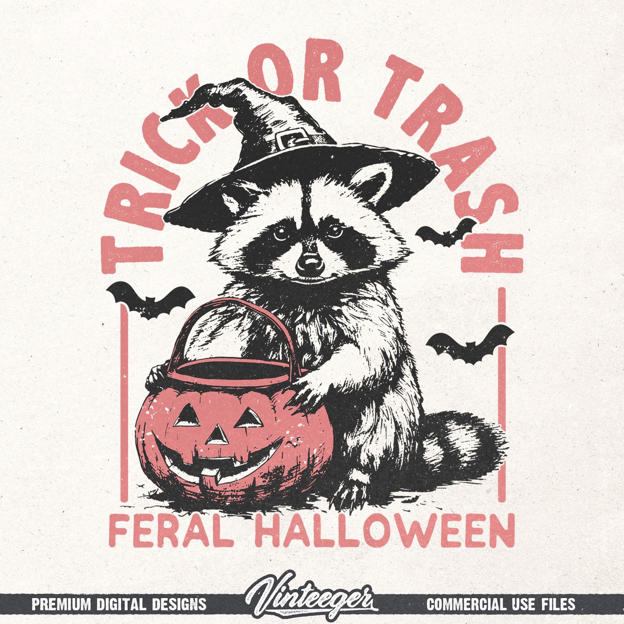 Trick or Trash Png | Halloween Sublimation Design | Raccoon Shirt ...