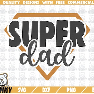 Super pai SVG - Arquivo cortado - Arquivo DXF - Pai super-herói SVG - SVG do dia dos pais - Presente do dia dos pais - Camisa do dia dos pais - Melhor pai - Silhueta